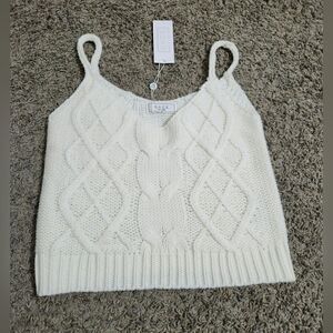 Beautiful knit crop top. Sage size xs